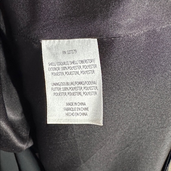 Jenny Yoo Elsie Black Chiffon Dress Size 22 Formal Bridesmaid Wedding Plus Ball - Picture 10 of 12